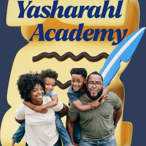 A black Mother and father carrying their children on their back while smiling.